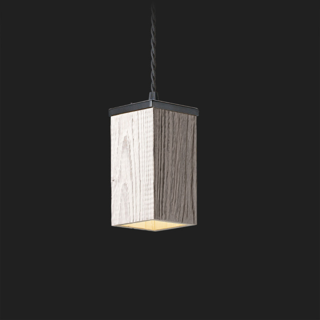 Holz Lampen 8x8x15 cm - Tünchen