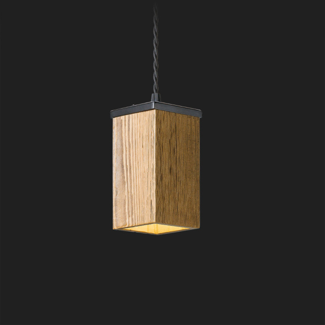 Holz Lampen 8x8x15 cm - Altholz