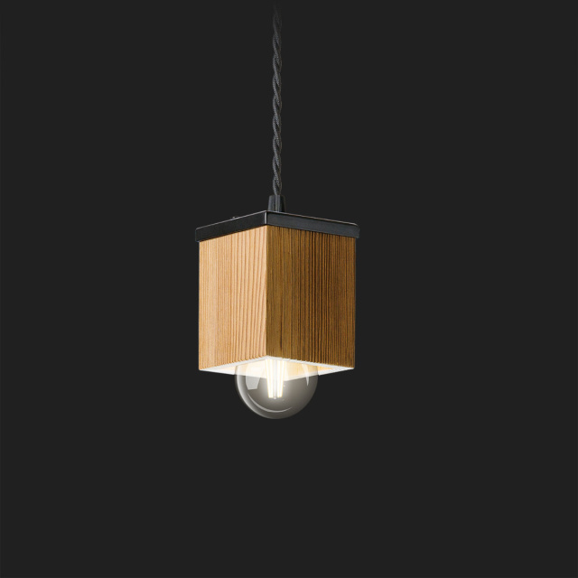 Ceiling lamp 8x10 cm - Reclaimed wood