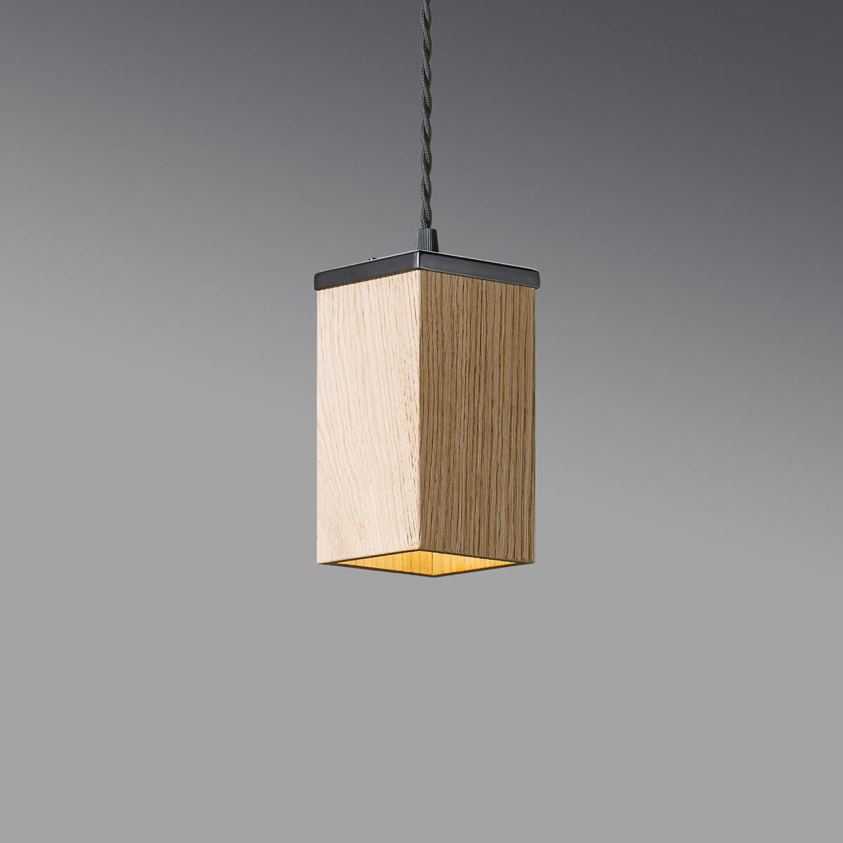 Plafonnier en bois 8x8x15 cm - Blanchir