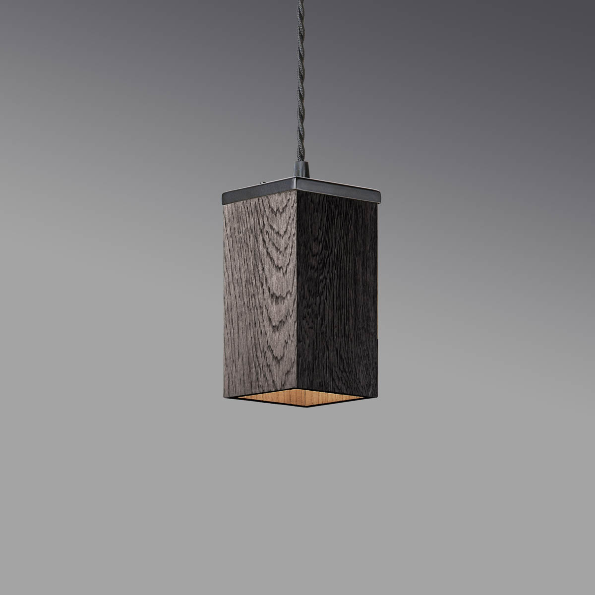 Plafonnier en bois 8x8x15 cm - Blanchir